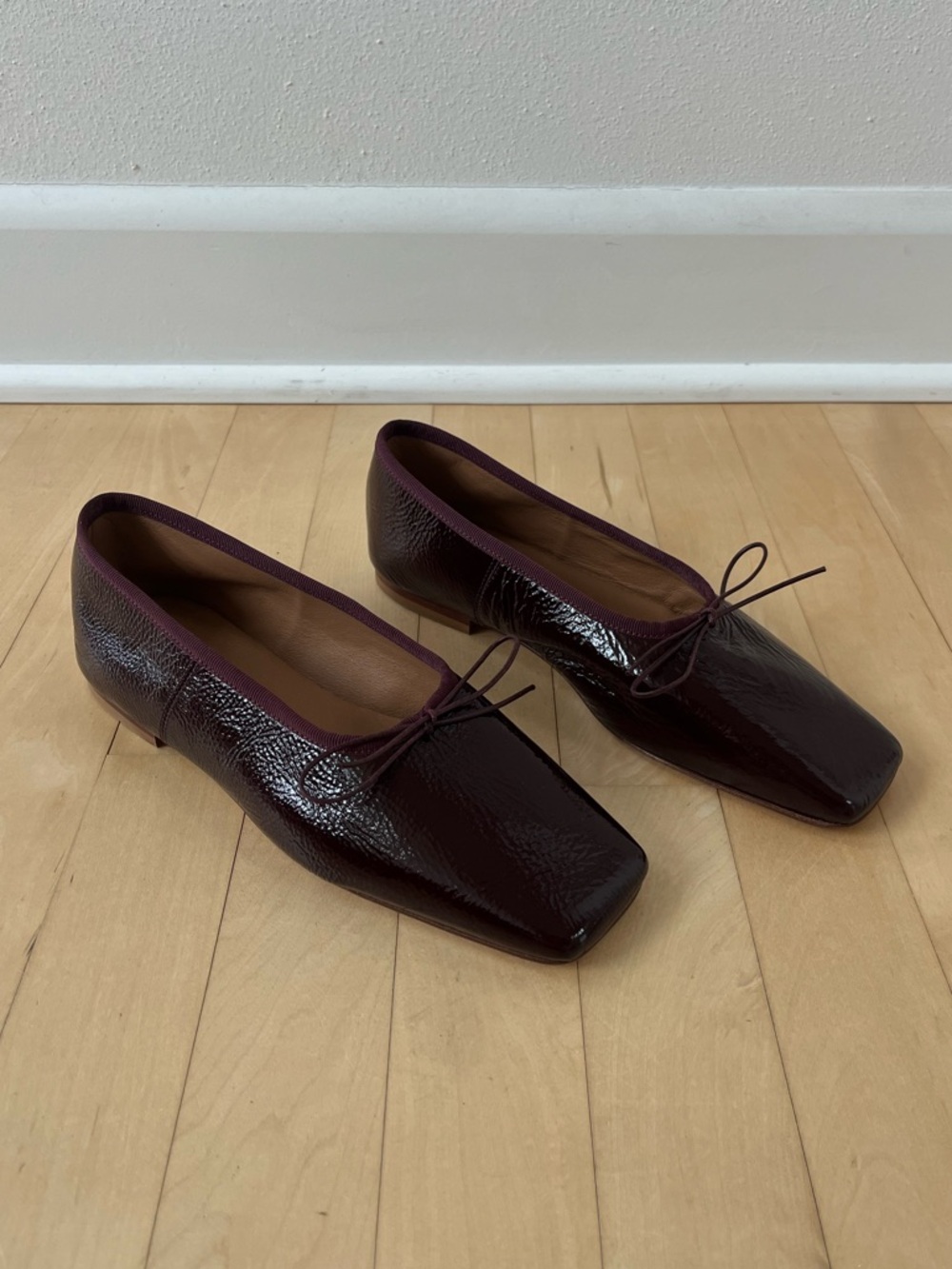 MANSUR GAVRIEL SQUARE TOE BALLERINA FLATS